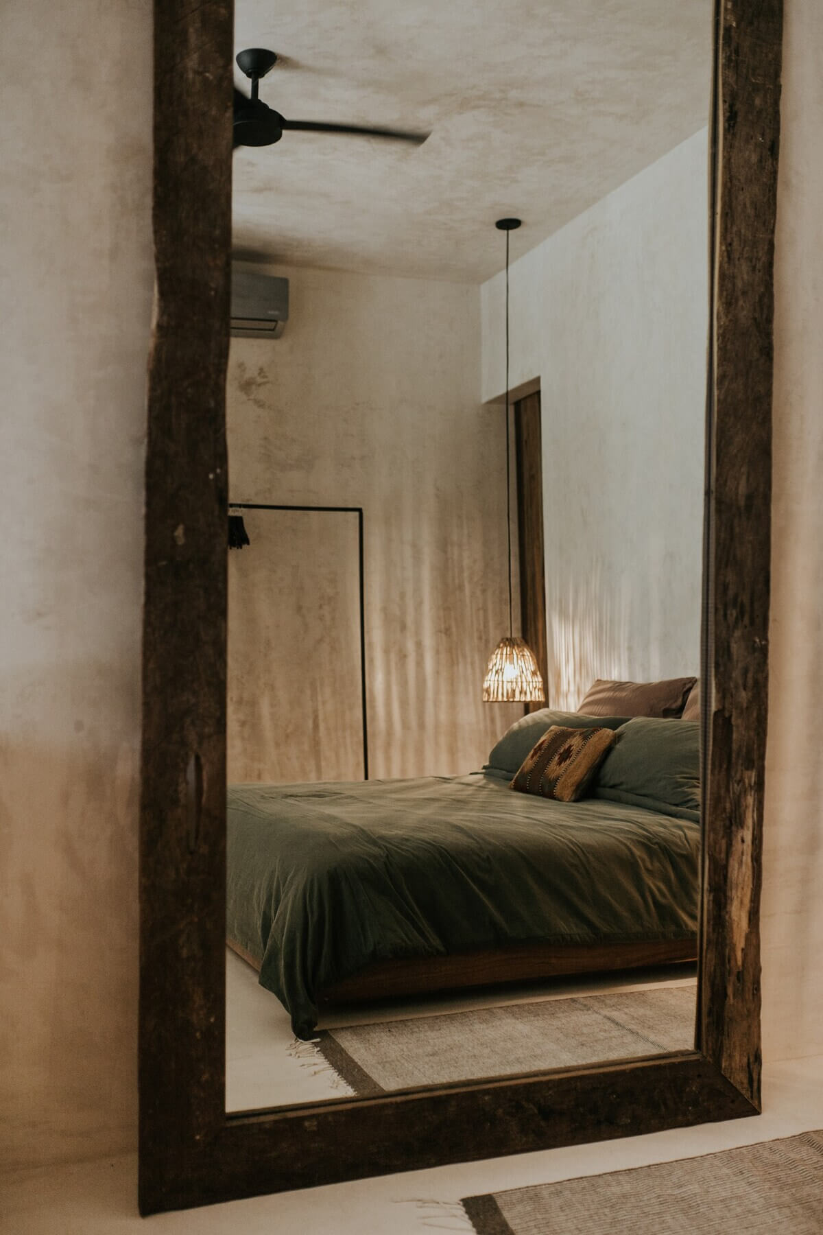 chambre murs enduits