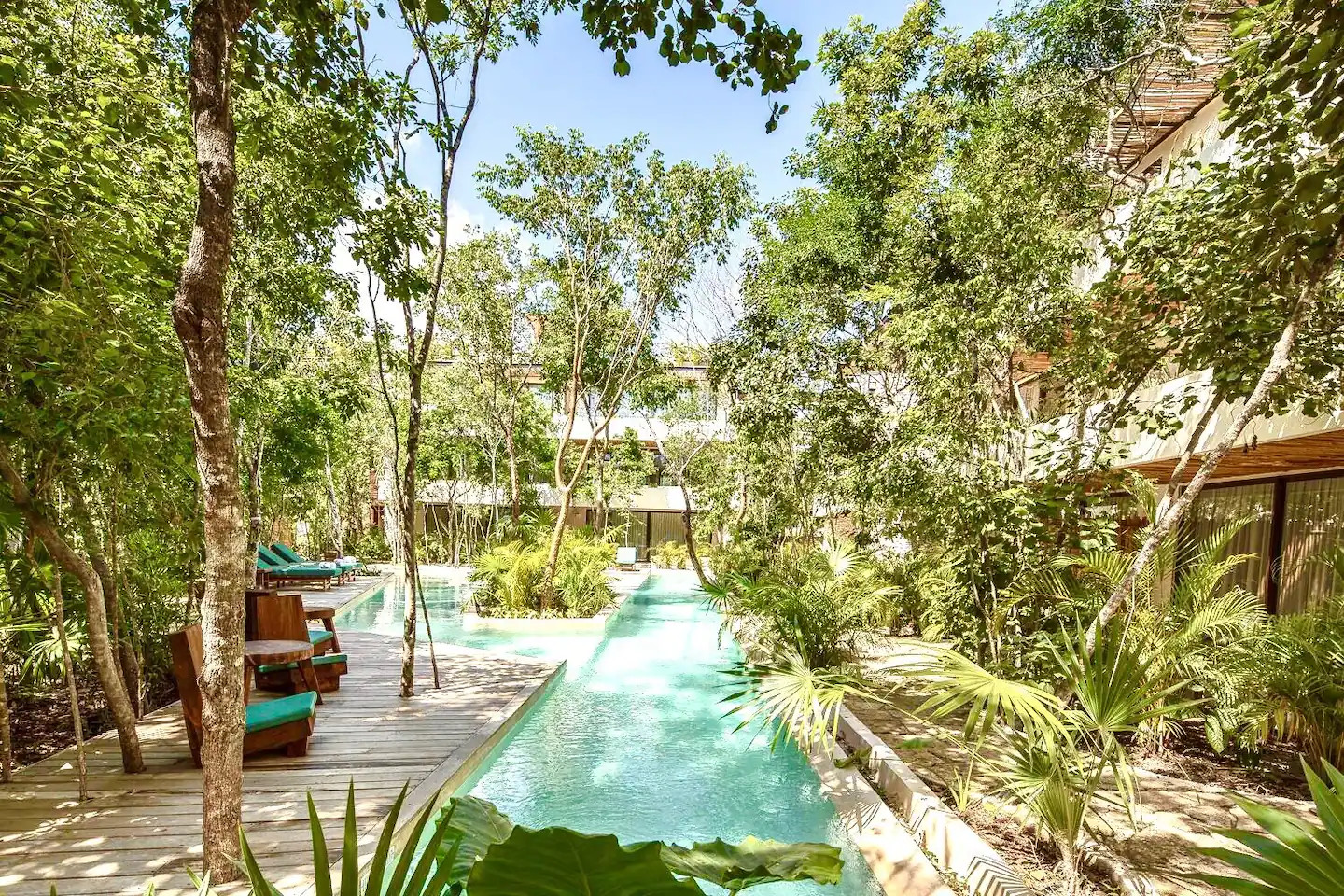 jardin avec piscine appartement Tulum jardin avec piscine appartement Tulum
