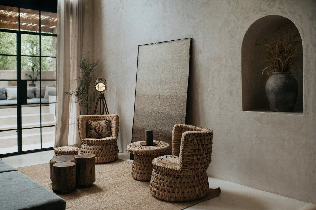 salon décoration ethnique chic