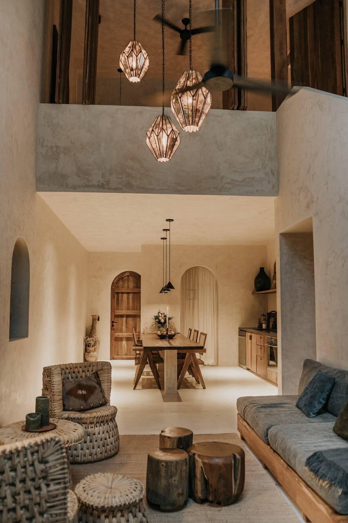 salon et salle à manger décoration naturelle