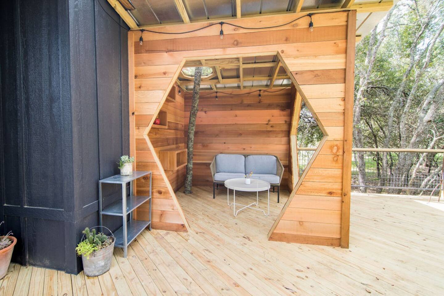 terrasse cabane en bois