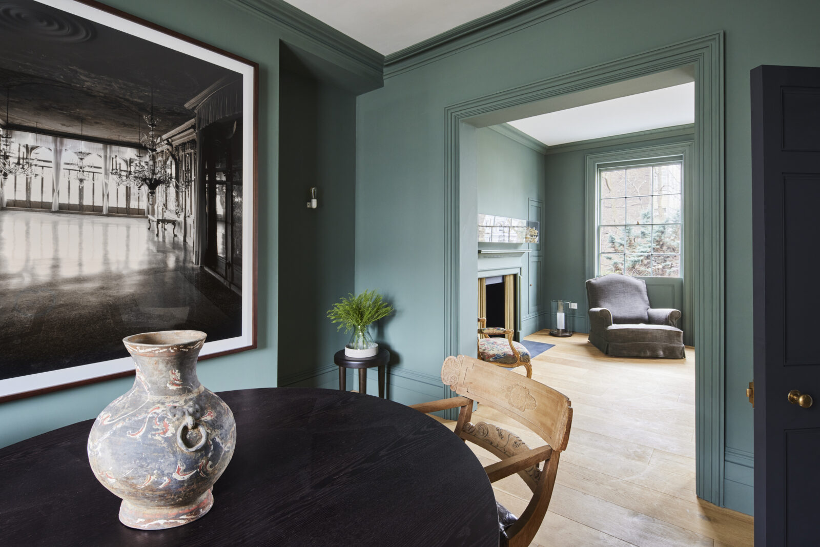 salon bleu maison Londres salon bleu maison Londres