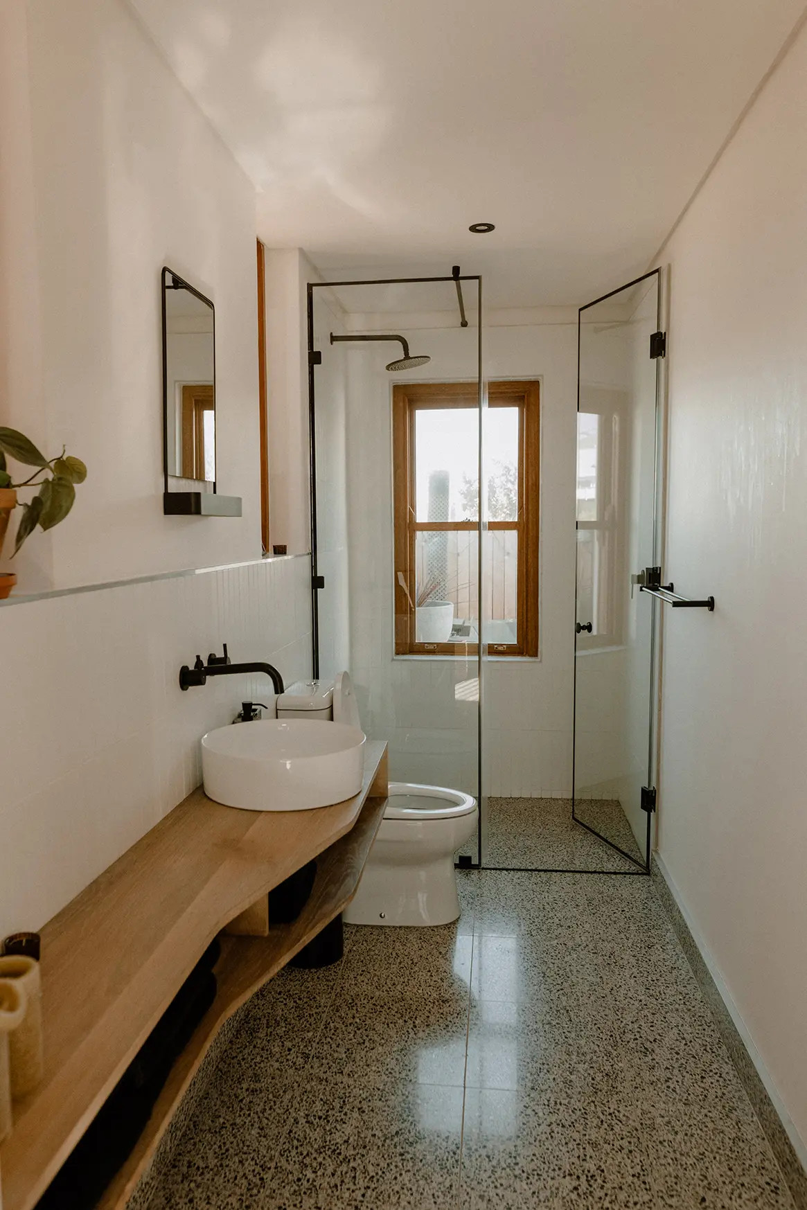 salle de bain sol terrazzo