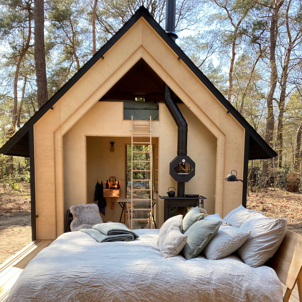 salon et chambre cabane Anna