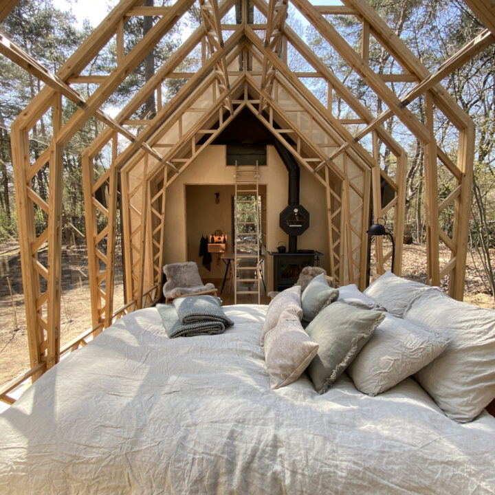 salon et chambre cabane Anna