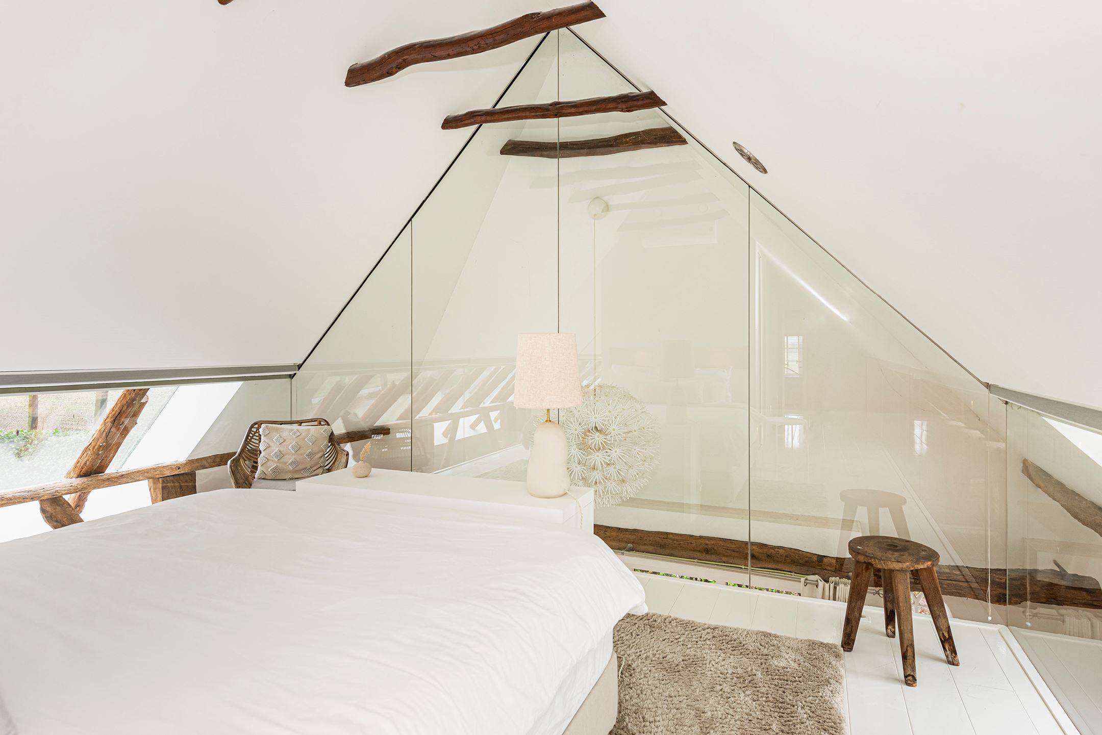 chambre vitrée sur mezzanine