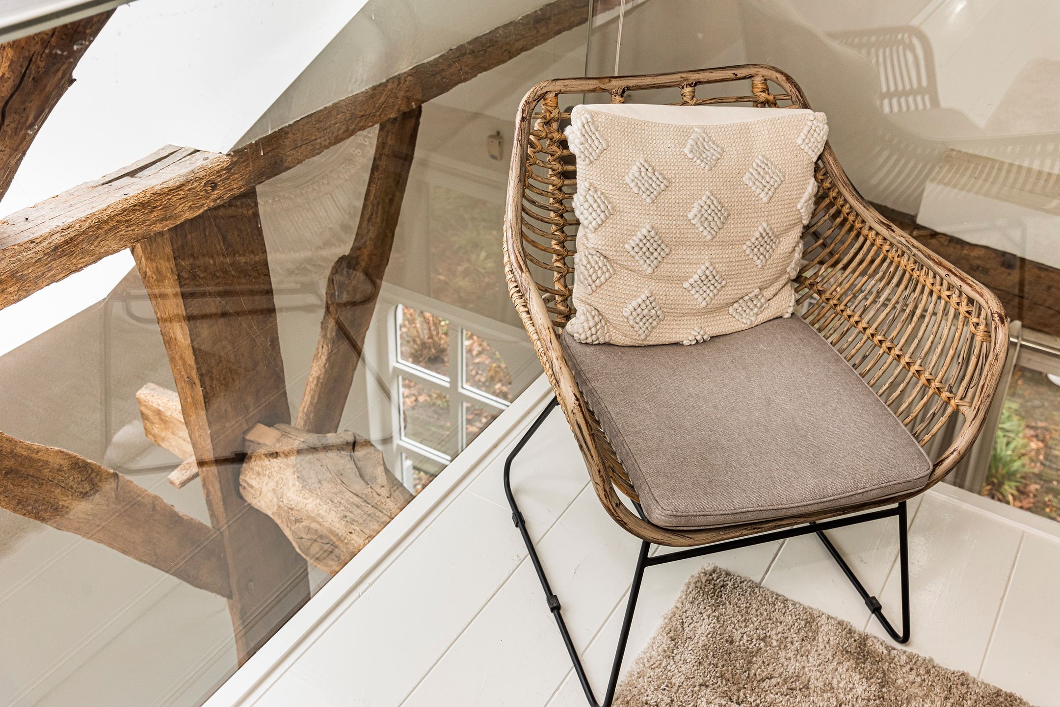 chambre vitrée sur mezzanine