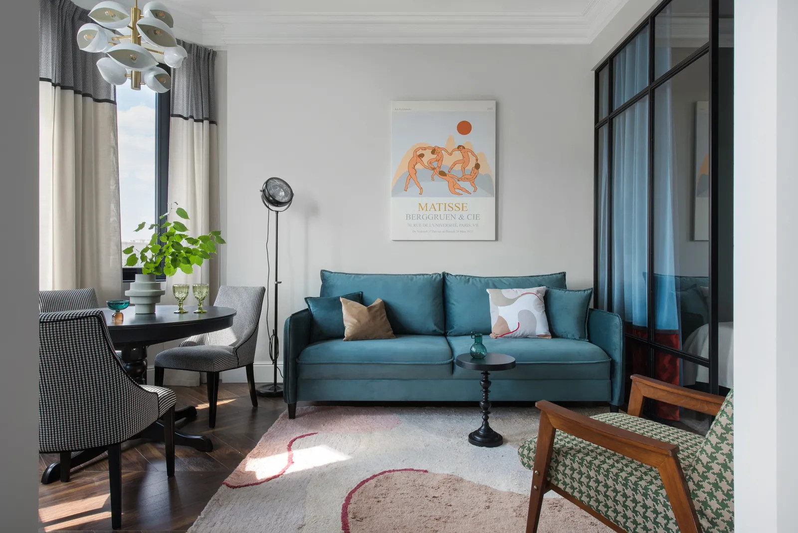 salon design avec meubles IKEA