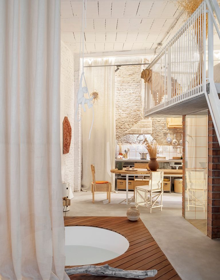 salon et cuisine loft