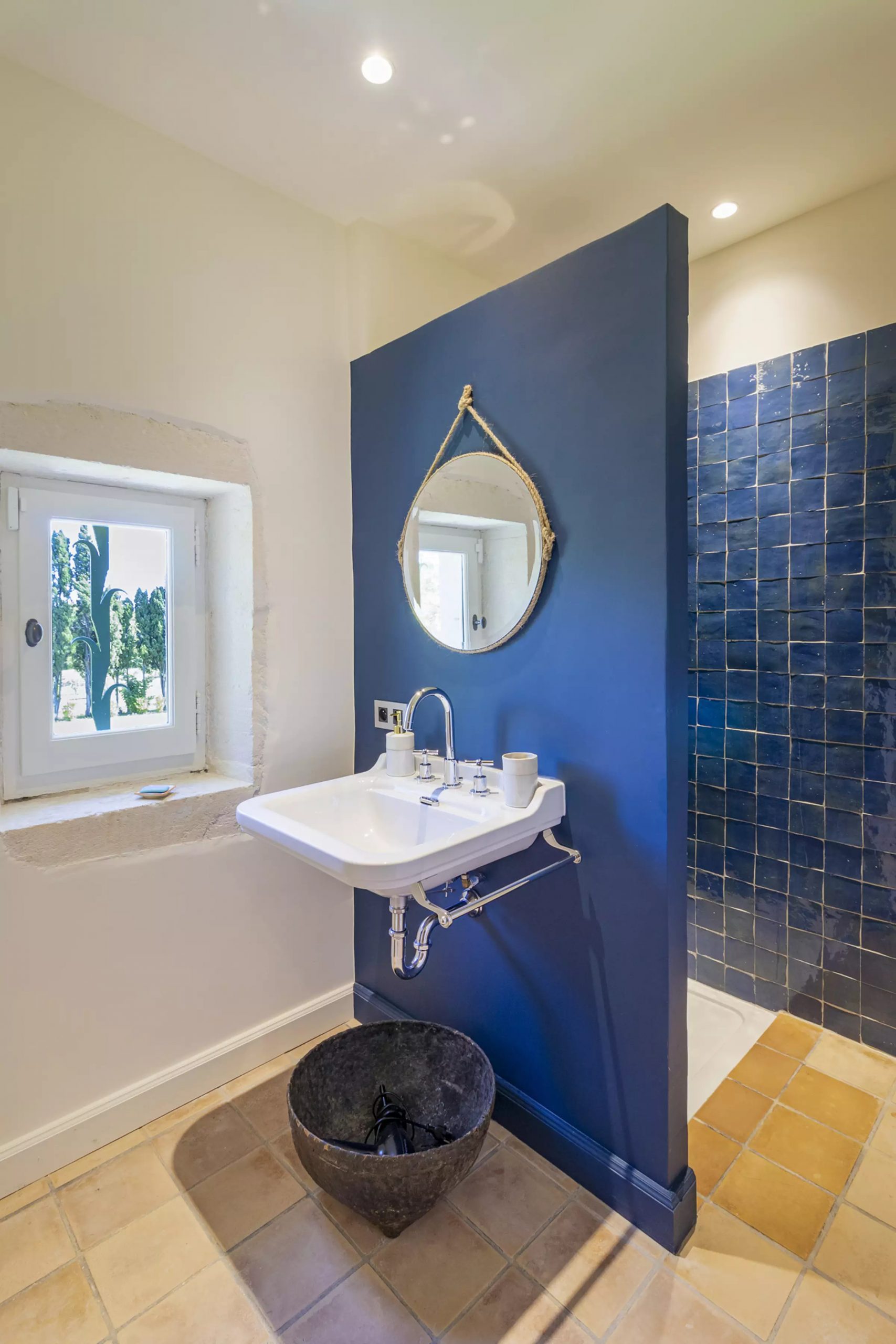 salle de bain bleue salle de bain bleue