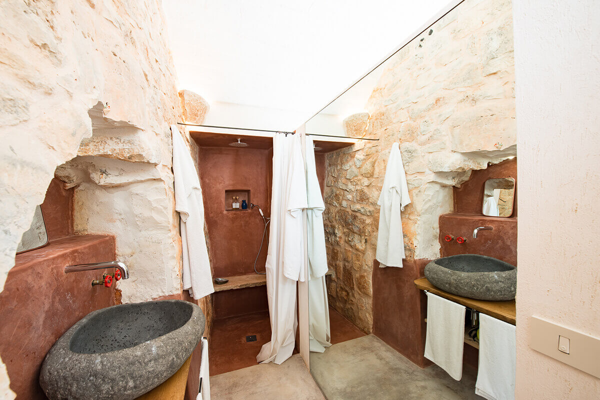 salle de bain murs pierres salle de bain murs pierres