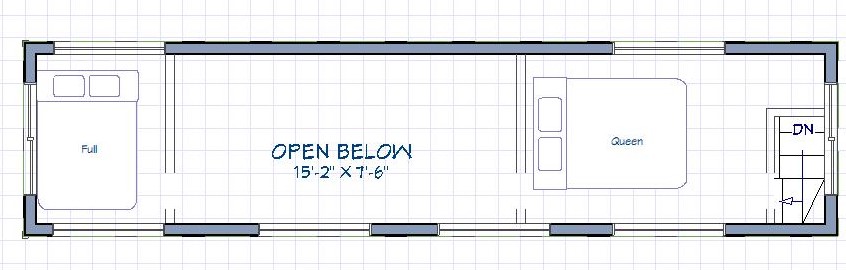 plan tiny house 34m2 plan tiny house 34m2