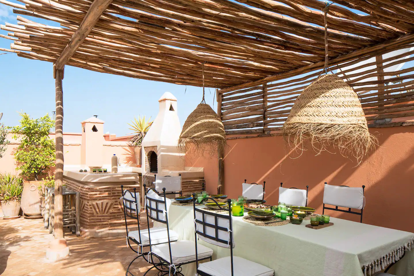 terrasse avec pergola