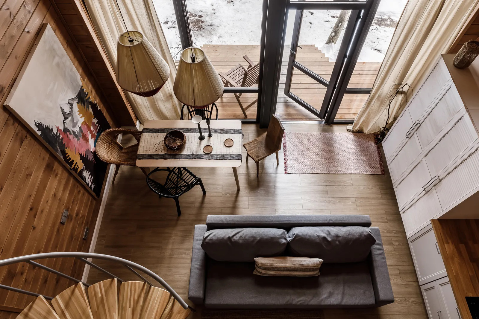 salon pignon vitré maison en bois salon pignon vitré maison en bois