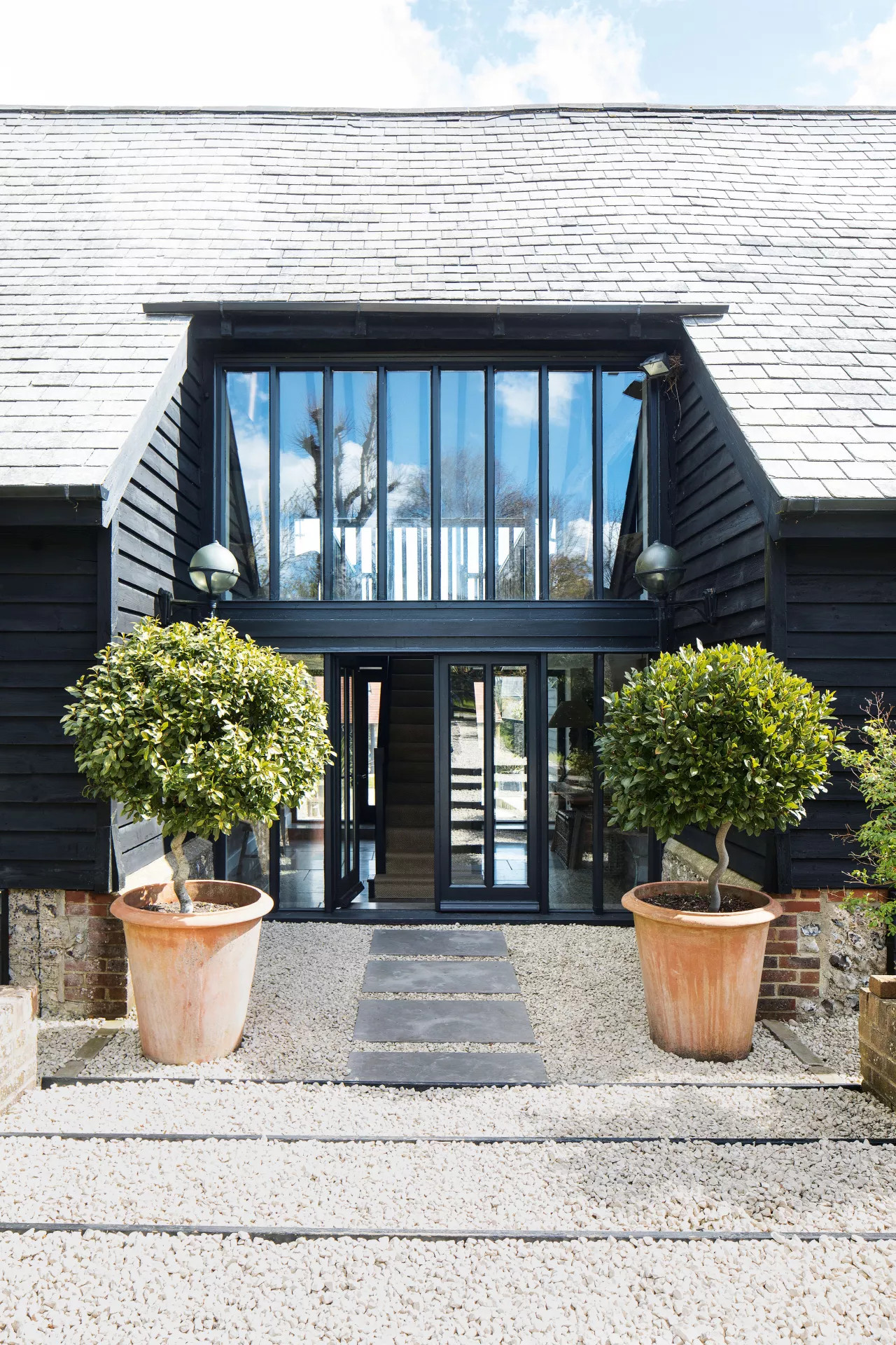 façade grange rénovée en Angleterre façade grange rénovée en Angleterre