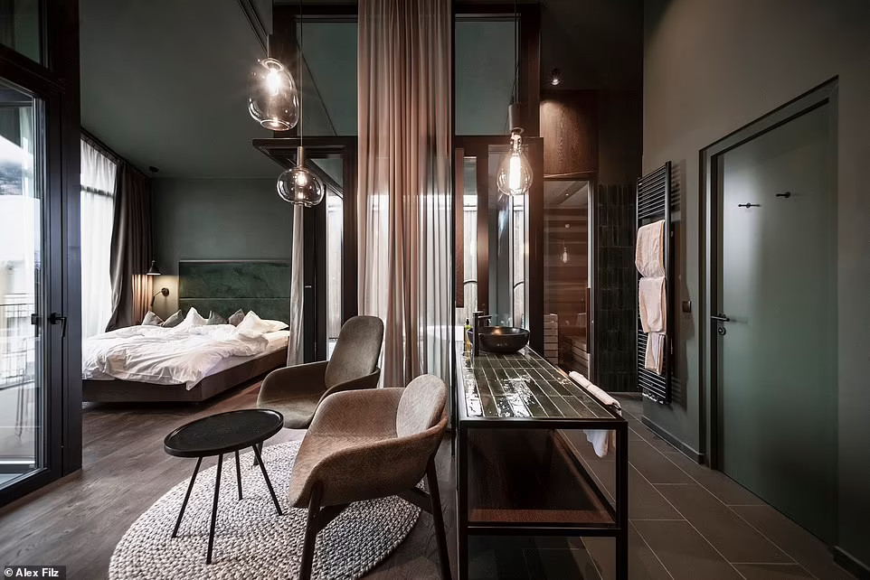 chambre décoration design noire