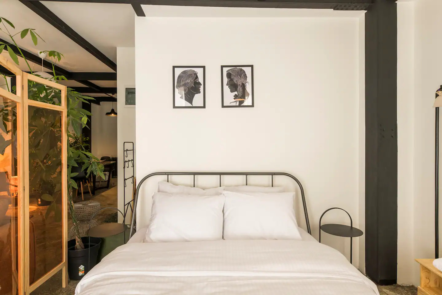 espace nuit dans mini loft