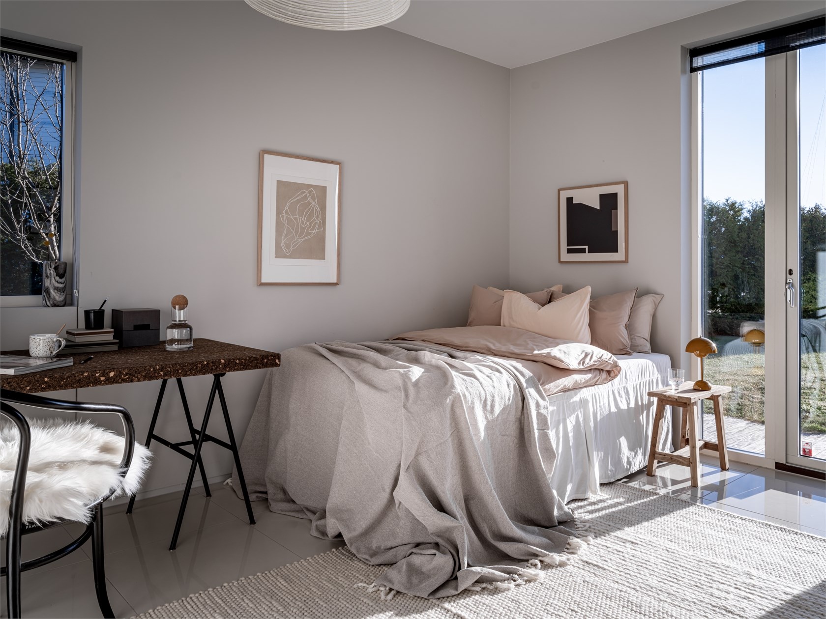 chambre décoration scandinave
