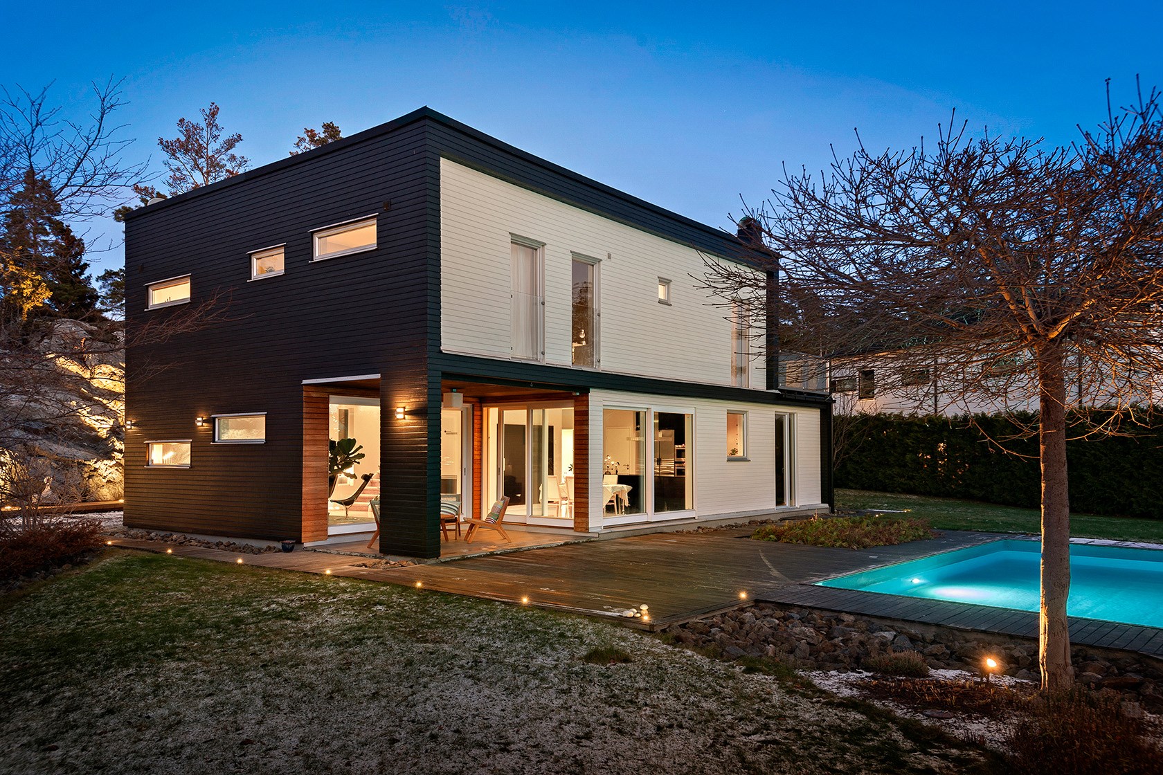 façade maison cube