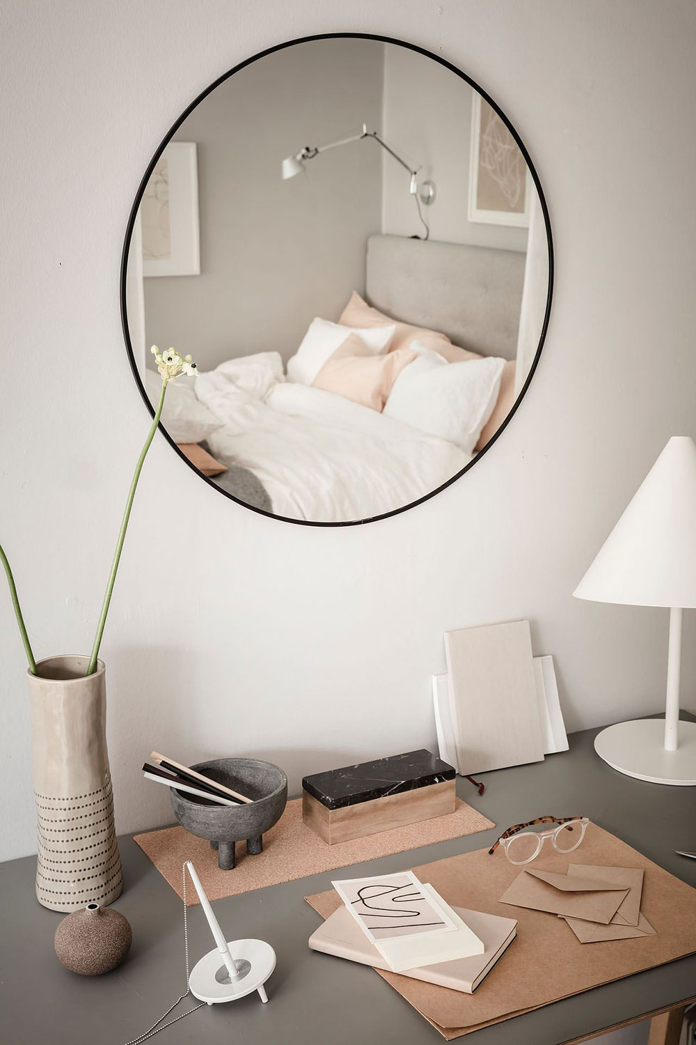 espace bureau dans chambre
