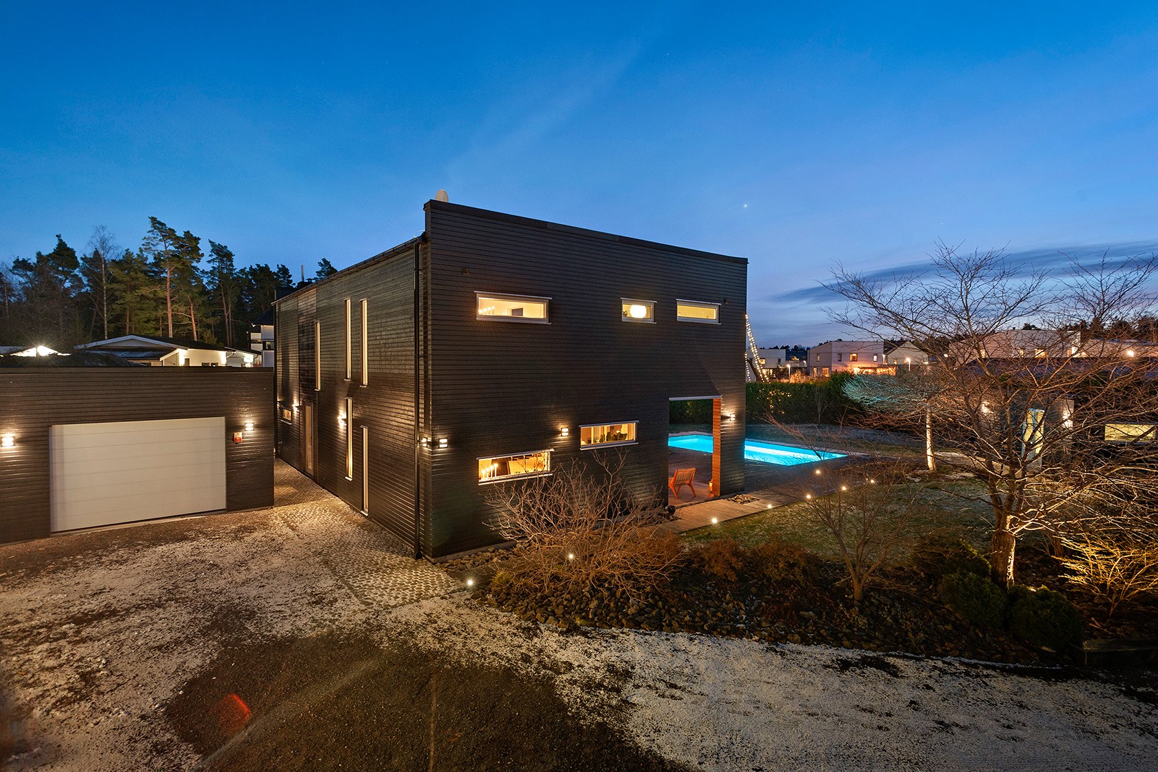 façade maison cube