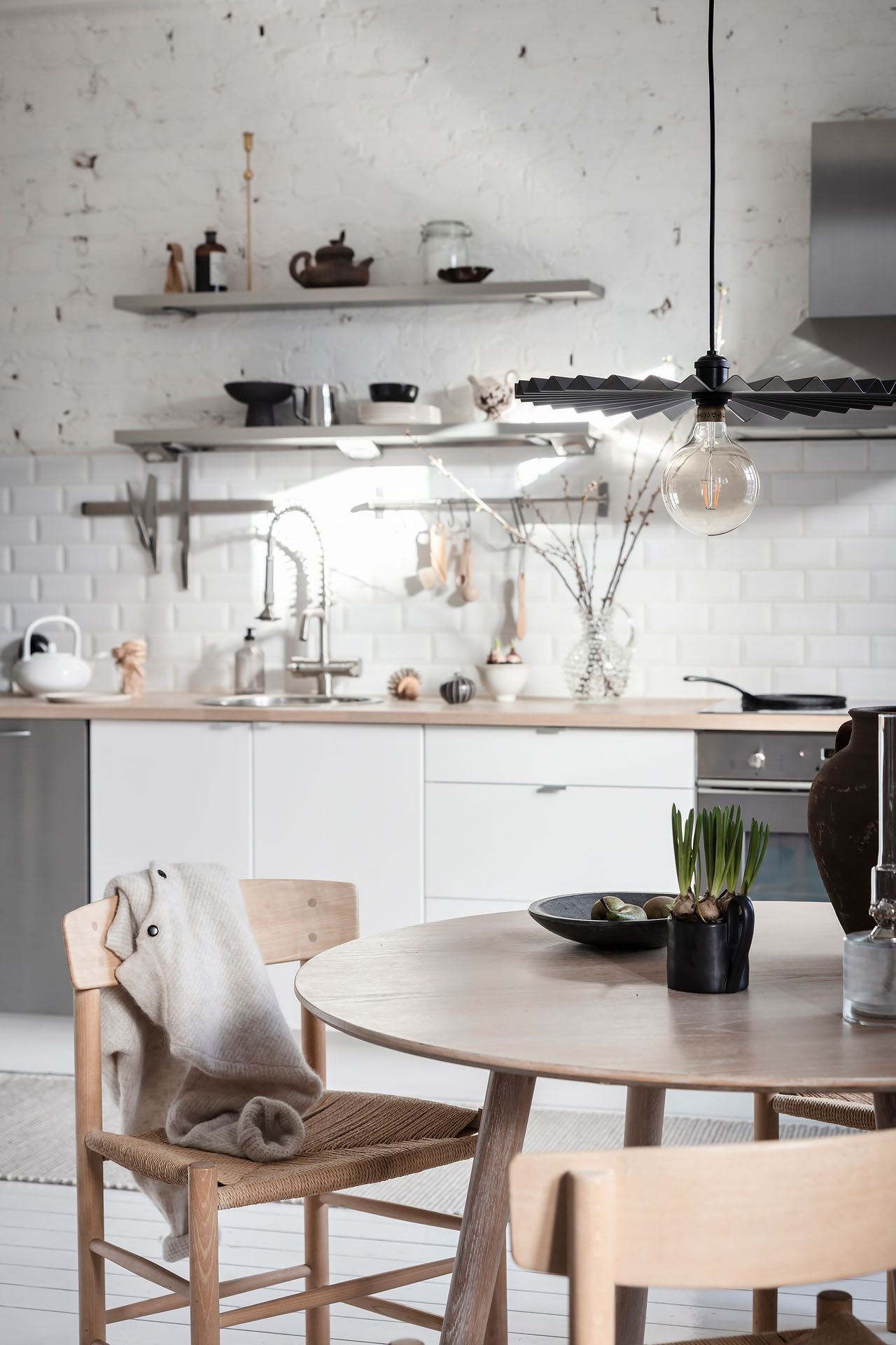 cuisine blanche et bois design cuisine blanche et bois design