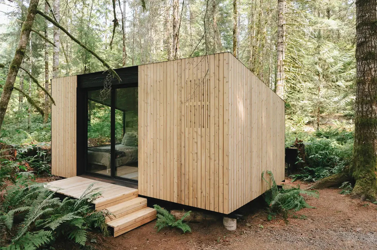 façade cabane contemporaine