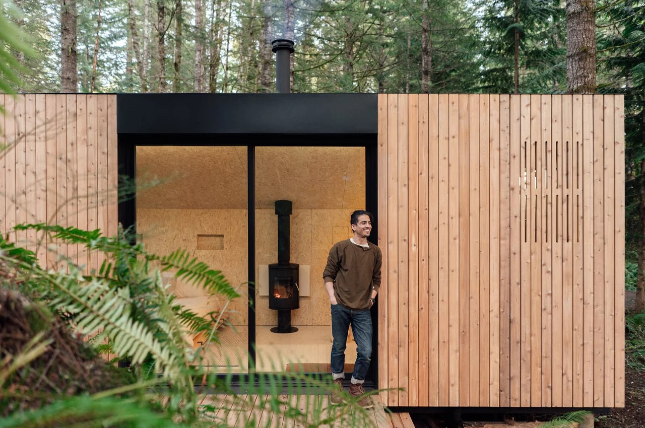 façade cabane contemporaine