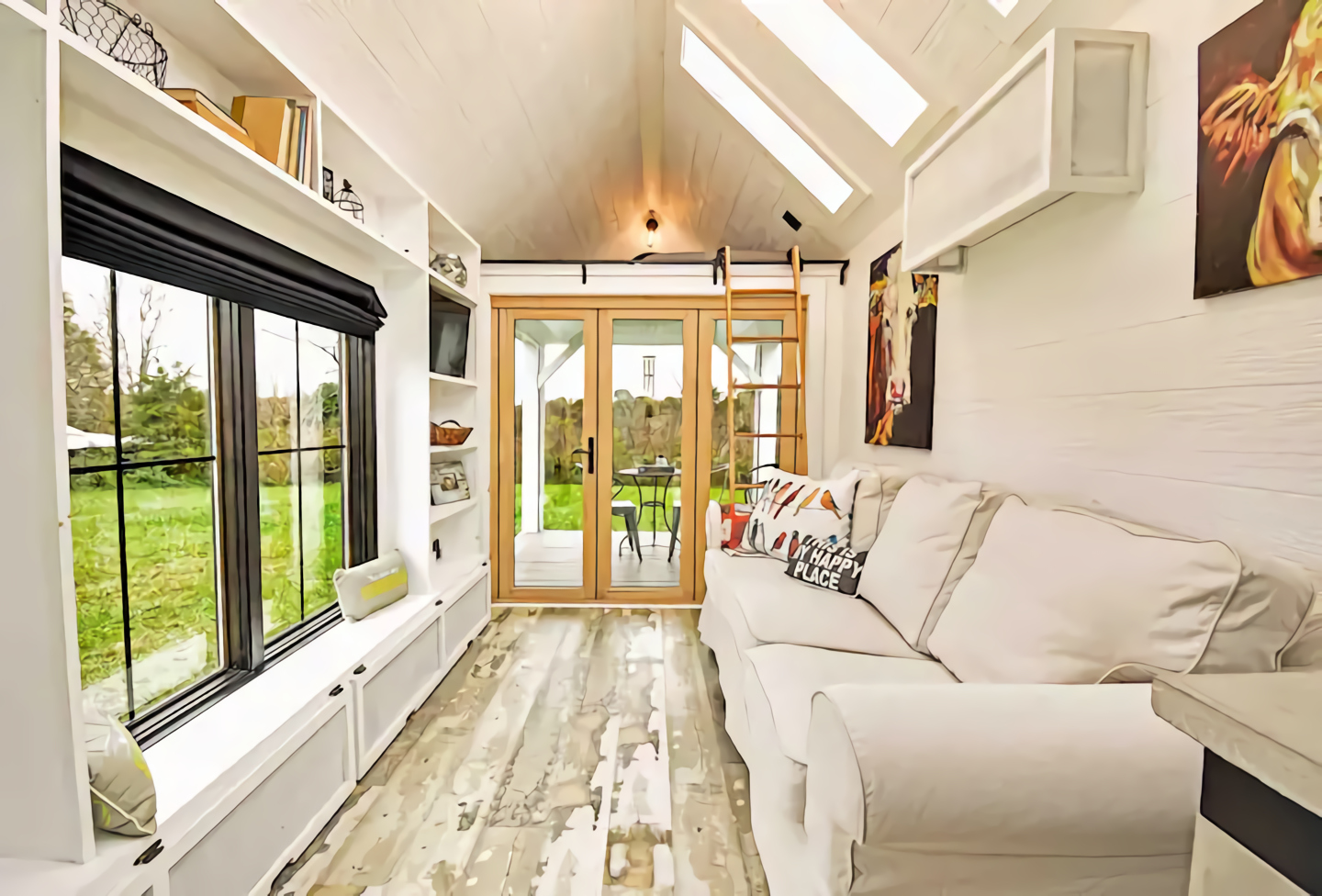 salon tiny house 34m2 avec terrasse salon tiny house 34m2 avec terrasse