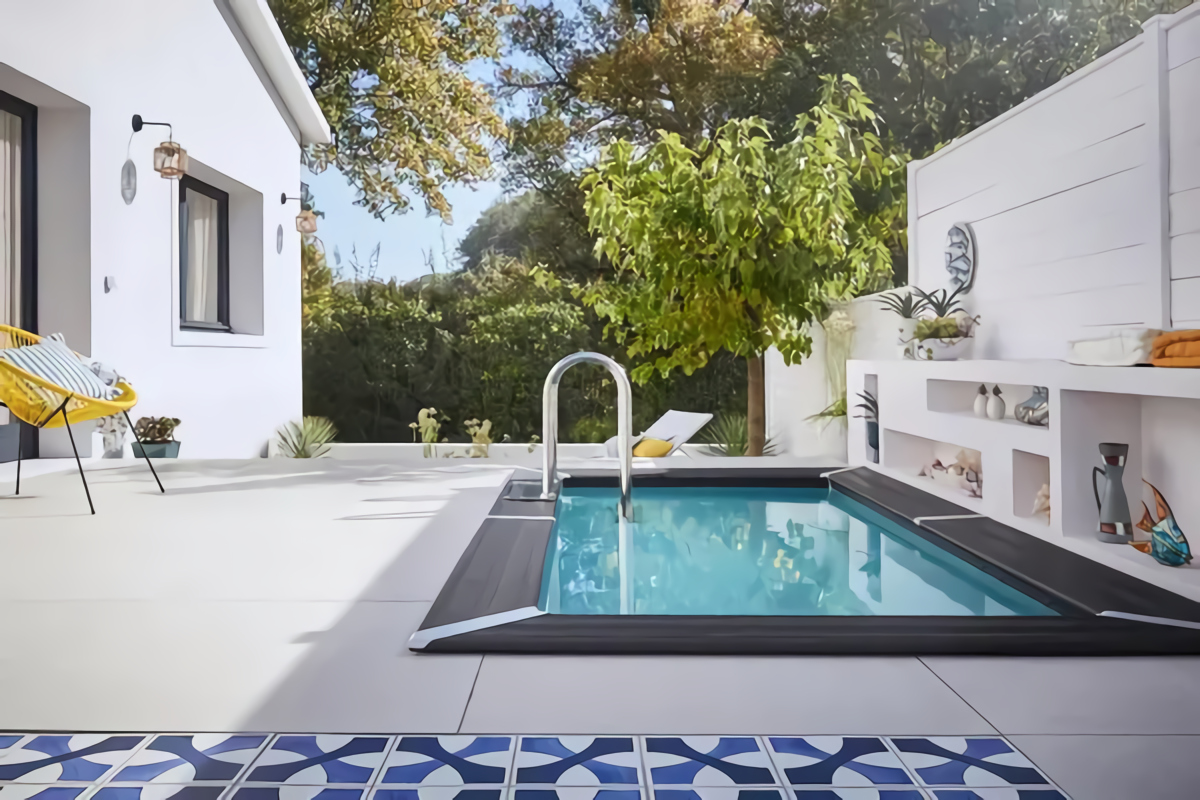 petit jardin avec mini piscine