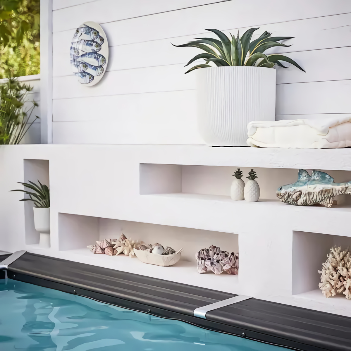 niche dans jardin
