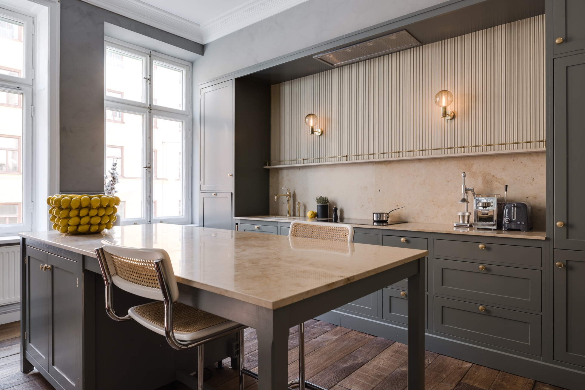 cuisine ouverte style shaker