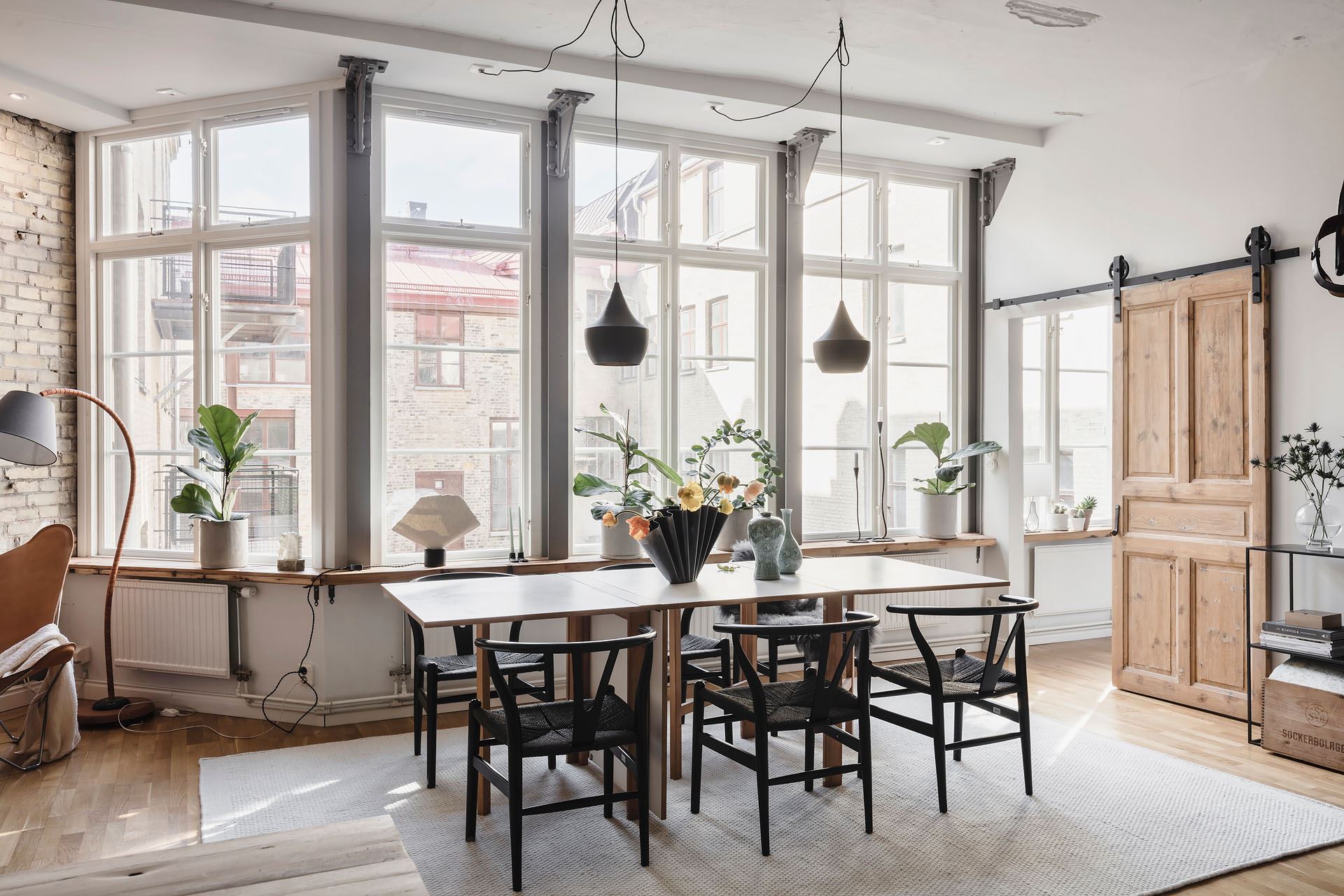 salle à manger loft décoration contemporaine