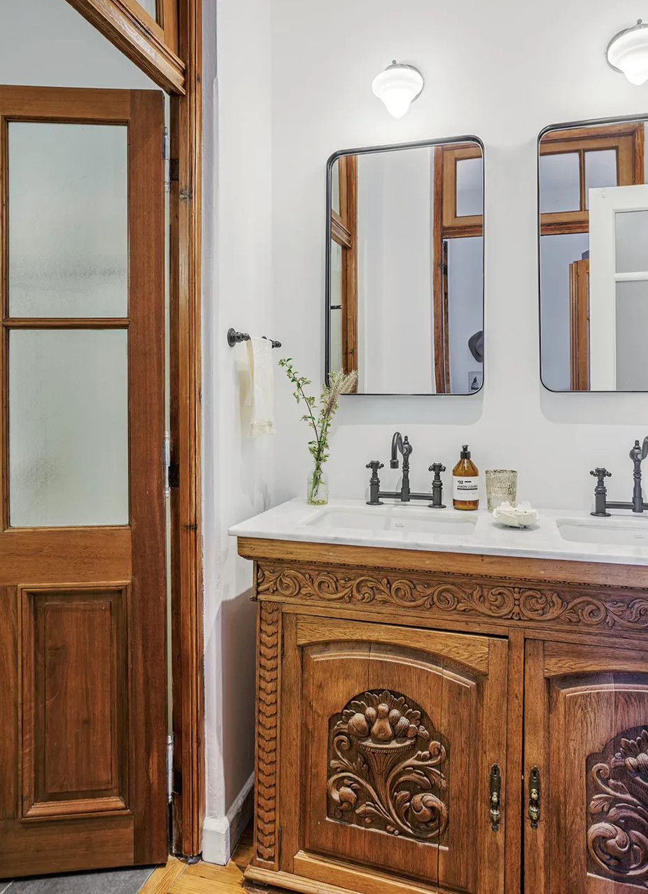 salle de bain vintage maison rénovée salle de bain vintage maison rénovée