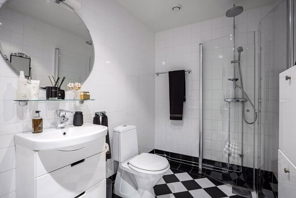 salle de bain carrelage à damier salle de bain carrelage à damier