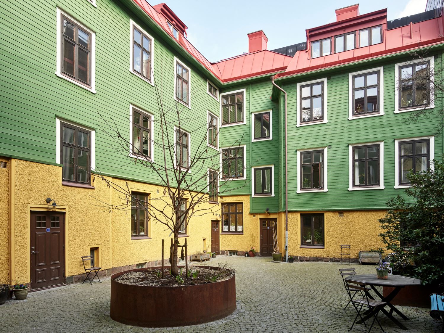 façade immeuble suède