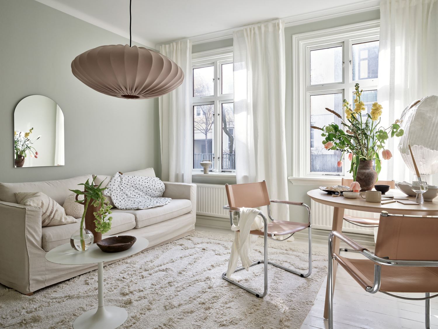salon décoration pastel