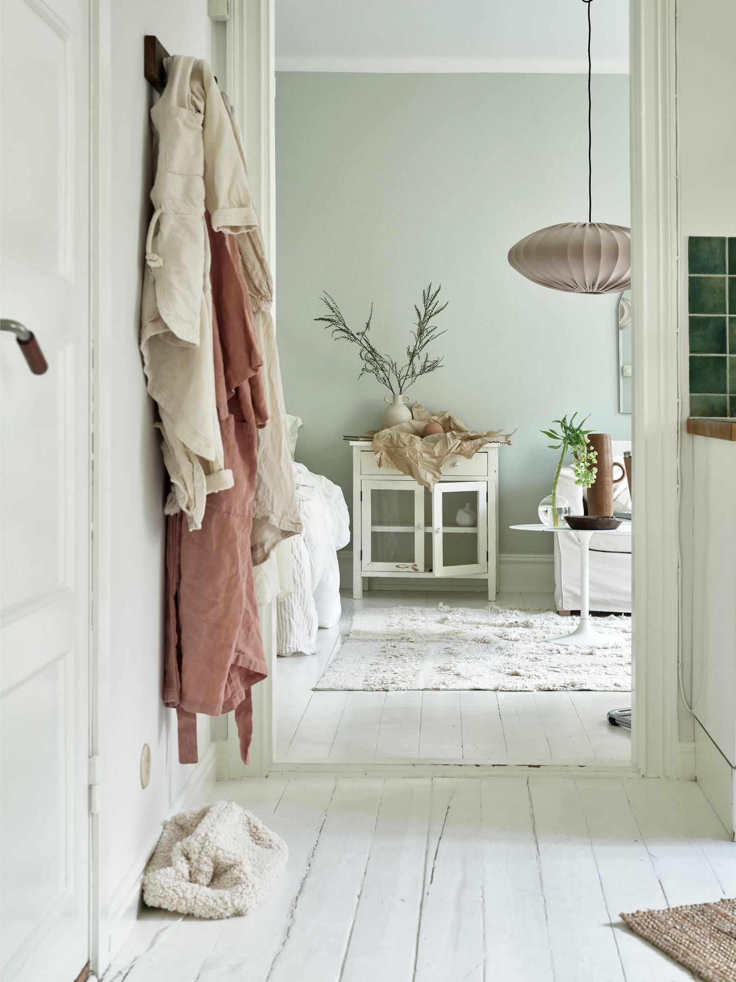 entrée studio décoration pastel