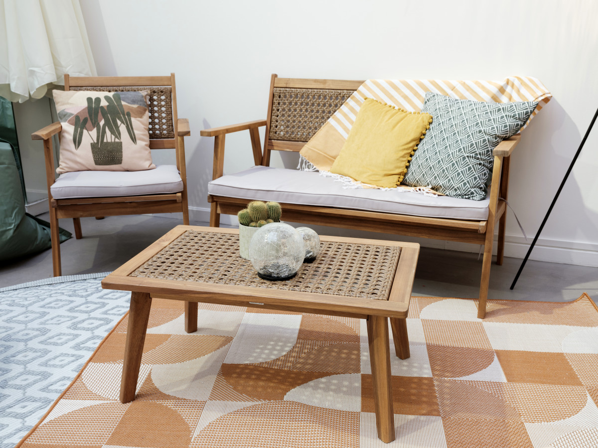 terrasse avec mobilier cannage terrasse avec mobilier cannage