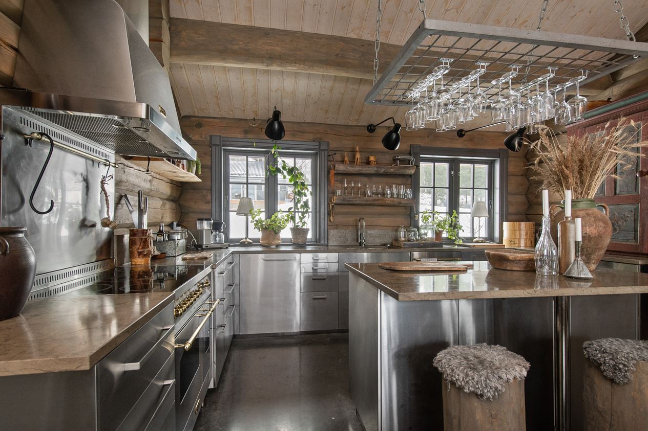 cuisine inox maison en bois cuisine inox maison en bois