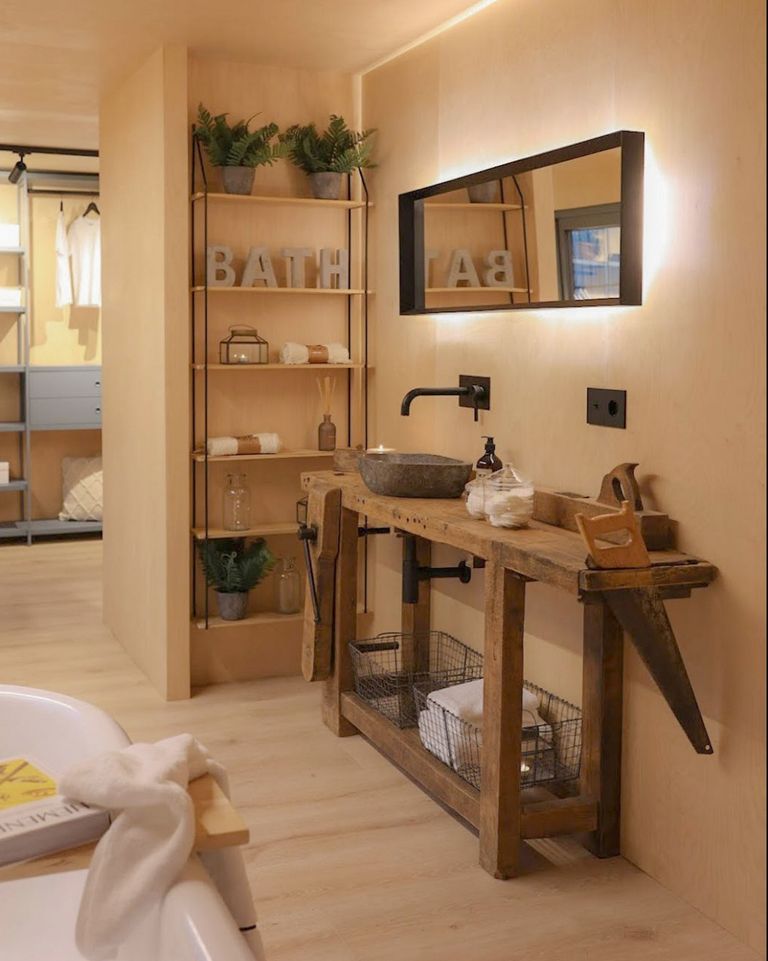 salle de bain rustique salle de bain rustique