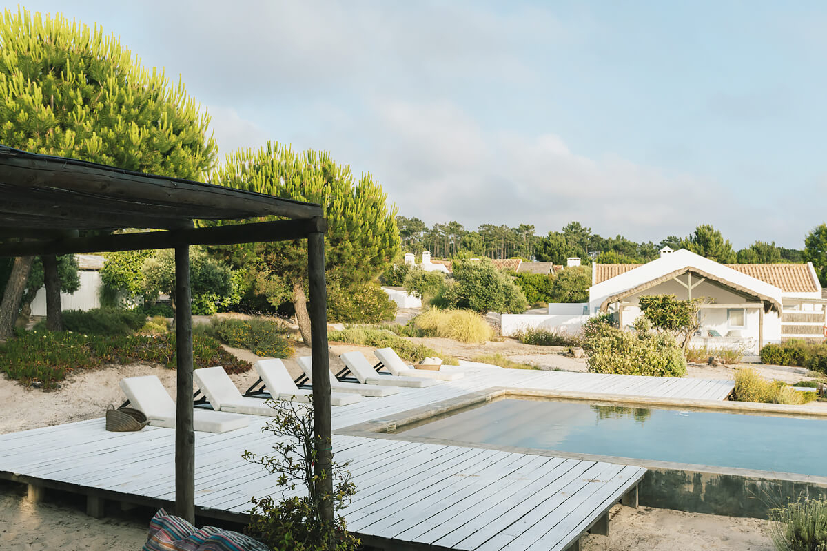 terrasse avec piscine maison de plage Comporta terrasse avec piscine maison de plage Comporta