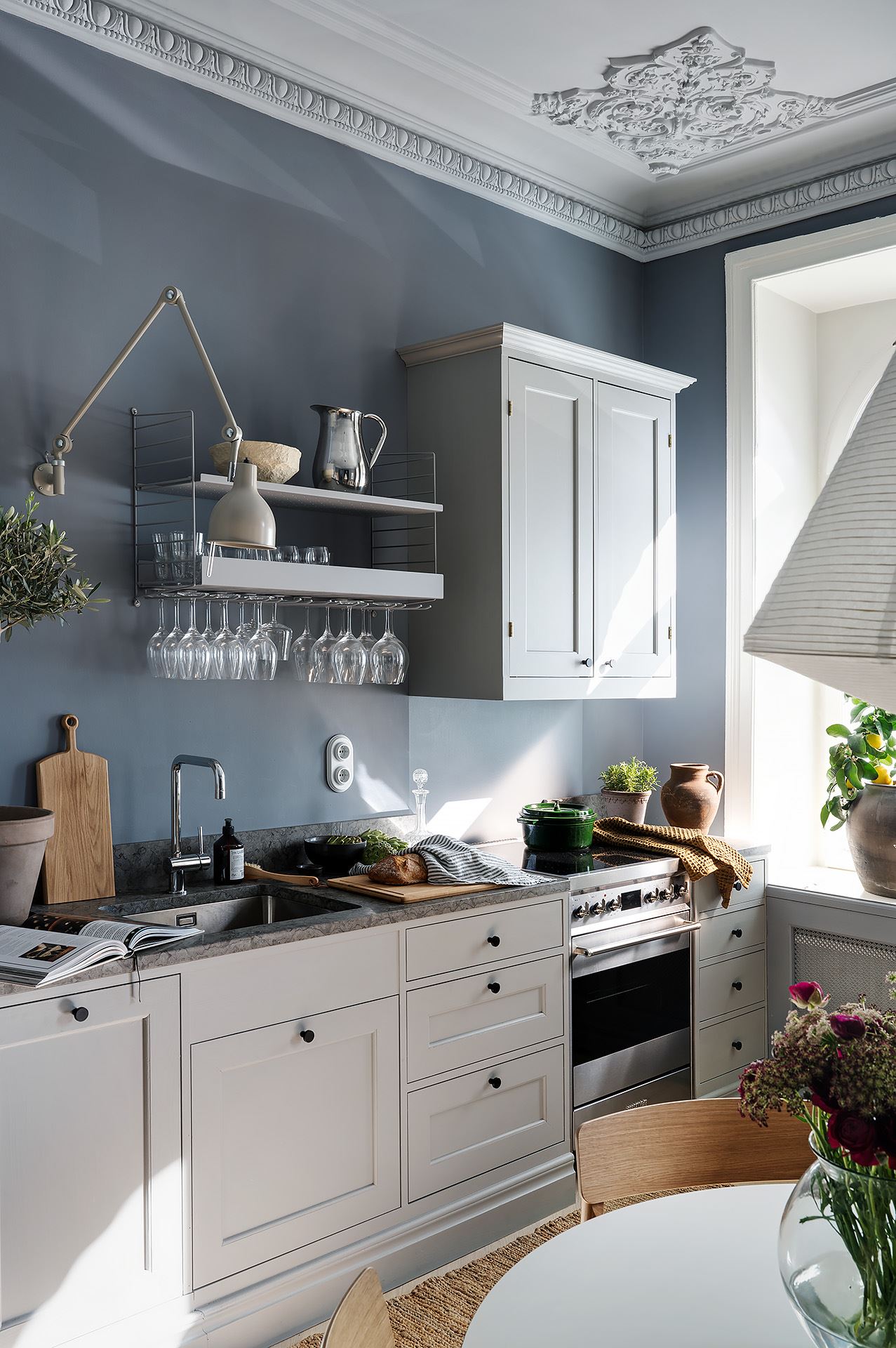 cuisine ouverte appartement décoration bleue cuisine ouverte appartement décoration bleue