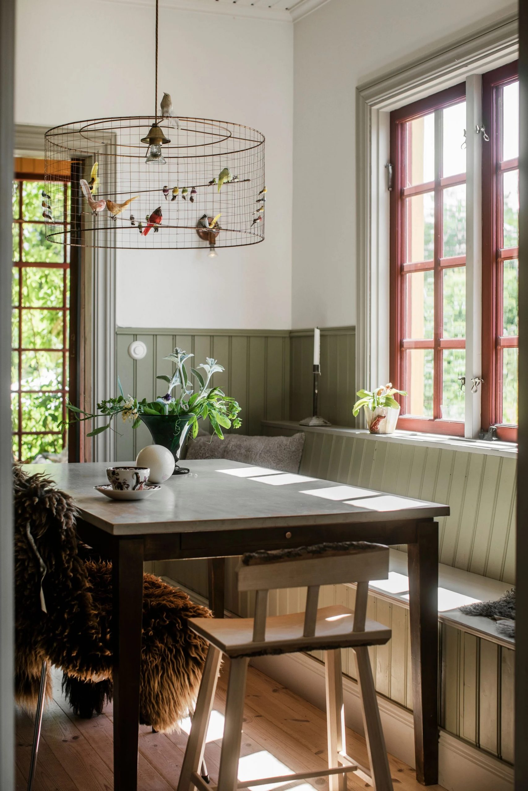 salle à manger décoration vintage