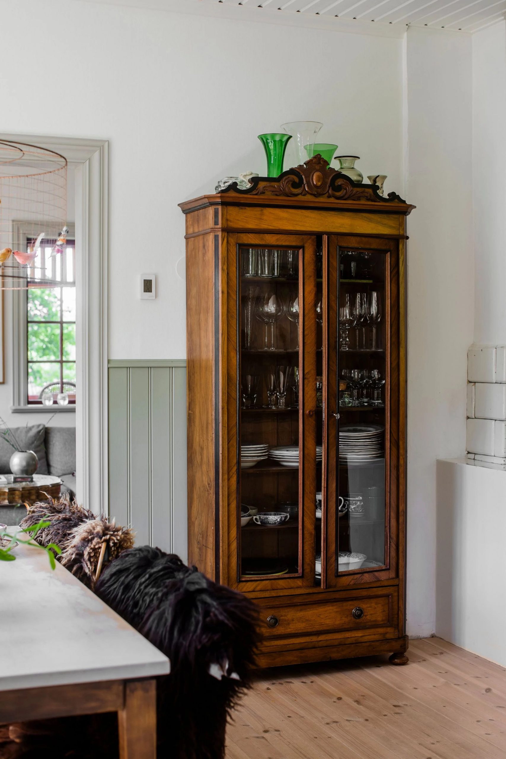 salle à manger décoration vintage