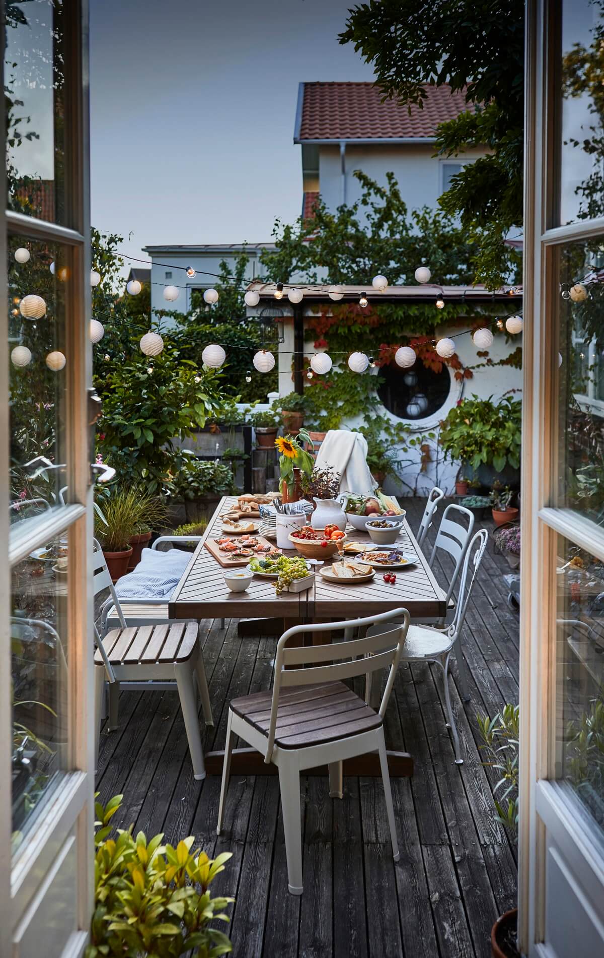 terrasse aménagée