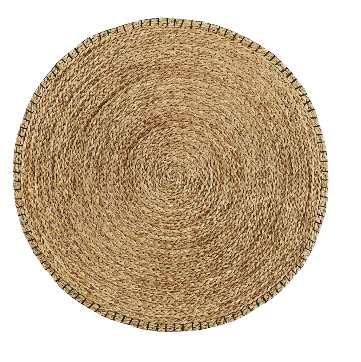 tapis rond fibre