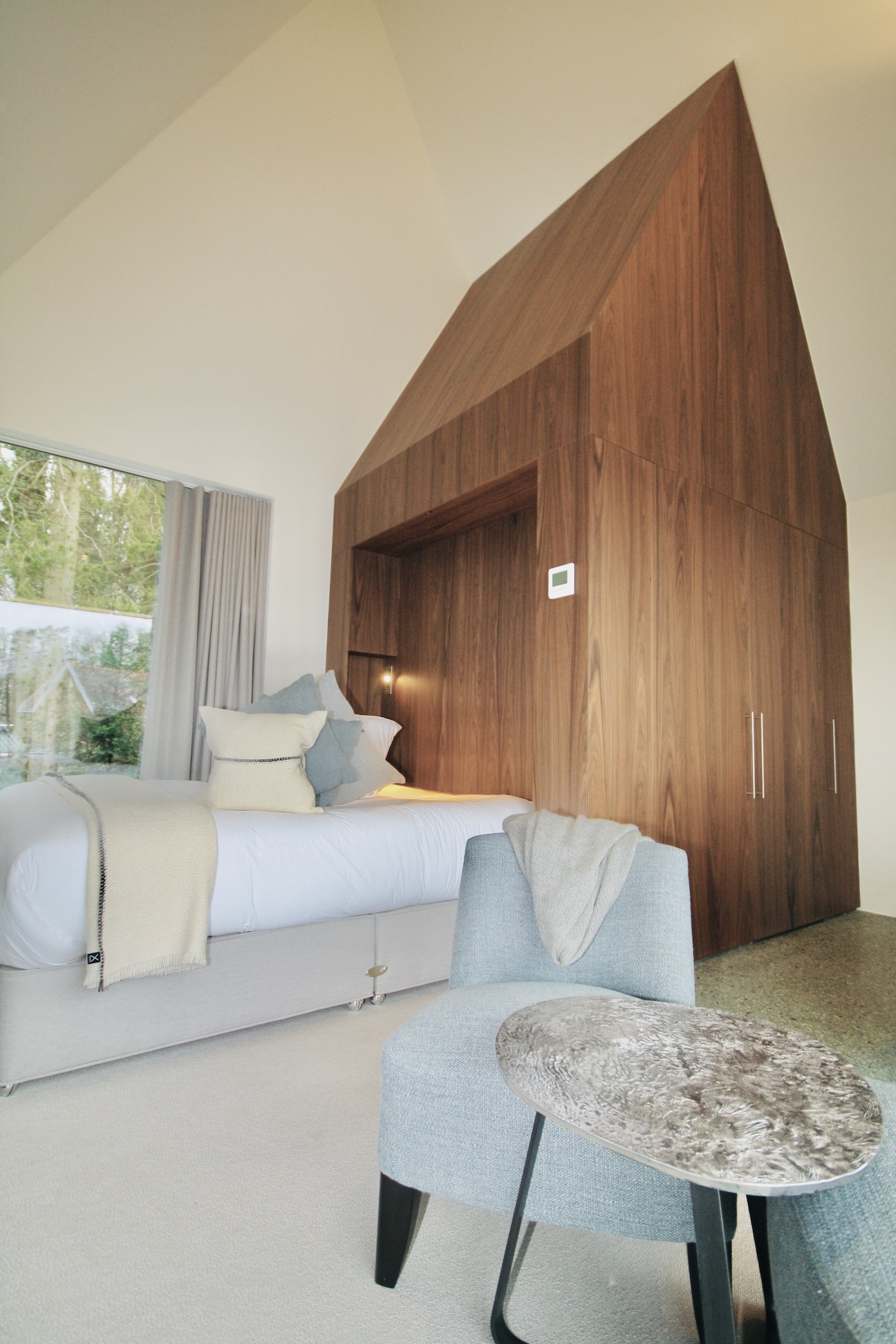 chambre cabane vitrée design