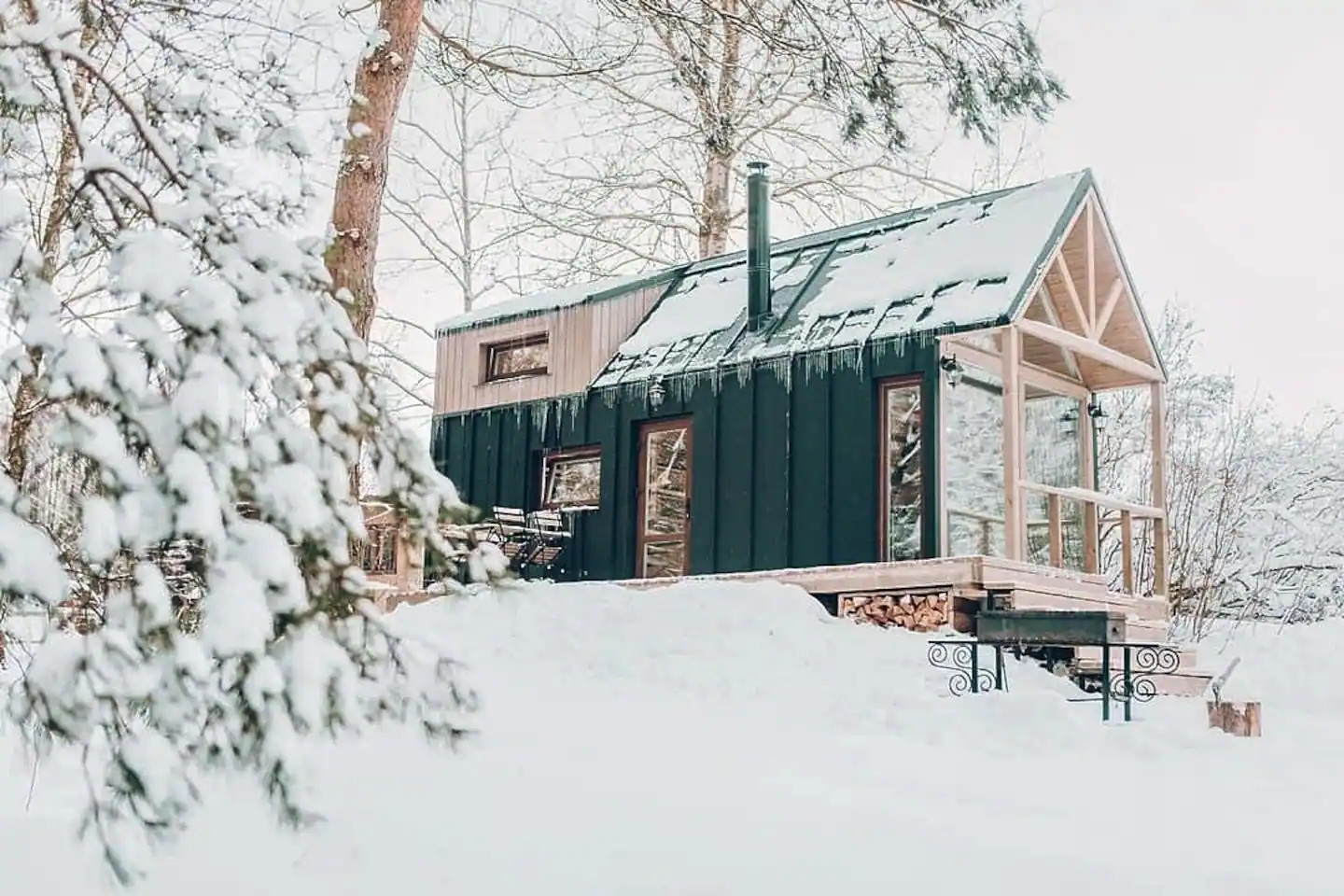 maison contemporaine dans la neige maison contemporaine dans la neige