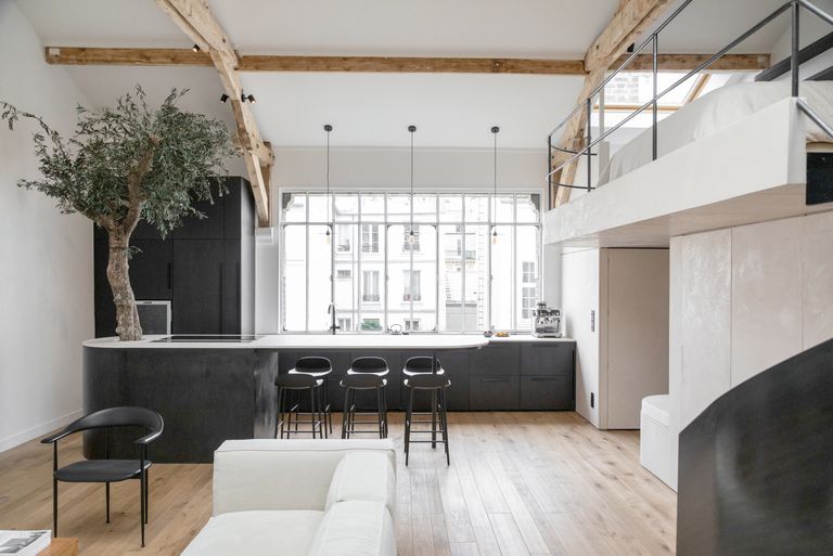 salon avec mezzanine duplex Paris salon avec mezzanine duplex Paris
